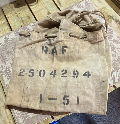 Raf canvas drawstring kit bag - canvas,