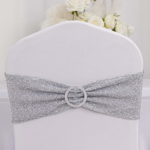 Silver spandex chiavari - 5,