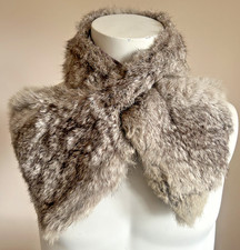 Real Rabbit Fur Scarf Collar