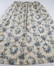 Vintage French Nautical Toile Sailing Ships & Floral Medallion Printed 237x206cm