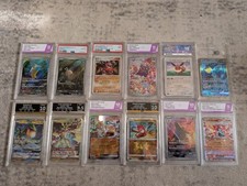 Pokemon Graded Card Bundle Job Lot PSA TG ACE GG TAG Slabs Bundle X 12 