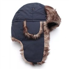 Mens Winter Trapper Aviator Trooper Earflap Warm Russian Waterproof Ski Hat UK