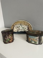 Antique biscuit tins Huntley &