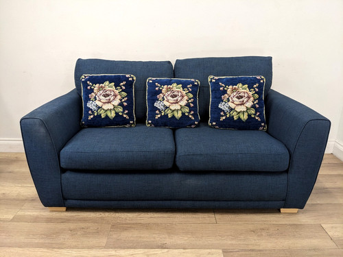 Sofa seater blue - sofa,