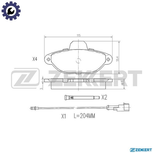 Brake pad set - brake,