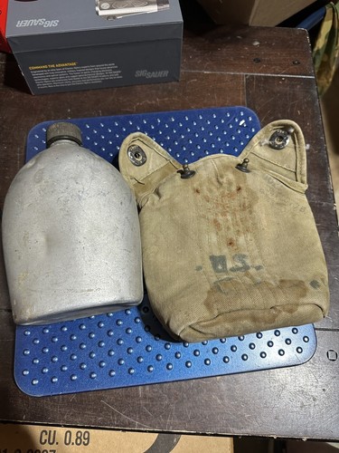 Vintage ww2 army canteen - ww2,