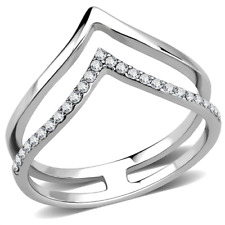 Ladies wishbone ring cz