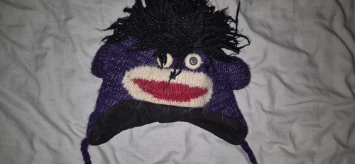 Sock monkey knitted - knitted, hat