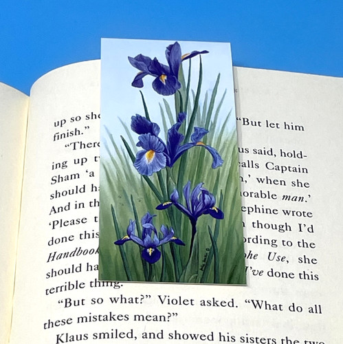 Iris flower magnetic - iris, bookmark