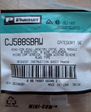 10x Panduit CJ588SBAW Minicom