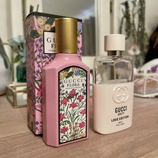Gucci Fragrances Flora Gardenia (+Box) & Guilty Love Edition Perfume Bottles