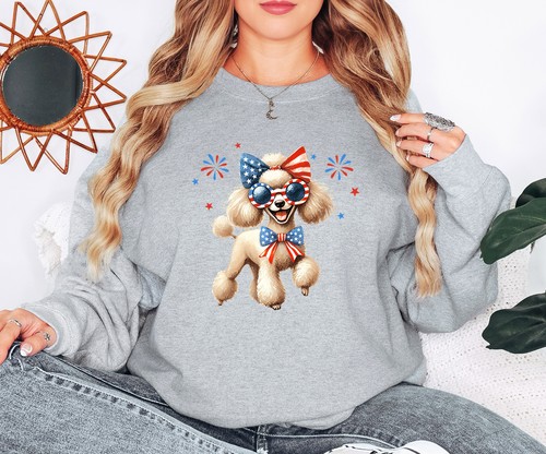 Cute poodle womens sweatshirt - cute,