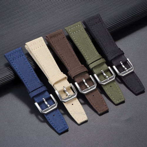Military canvas watch - military, strap