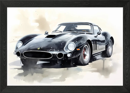 Black ferrari 250 - ferrari, gto