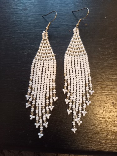 Zulu beaded white silver - beaded,