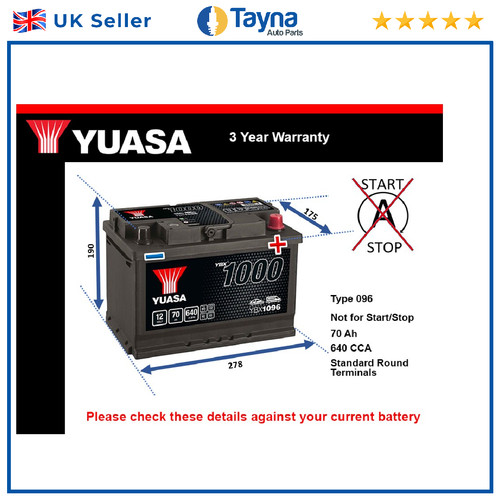 Battery fits jaguar type - jaguar,
