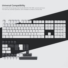 Womier Low Profile White PBT