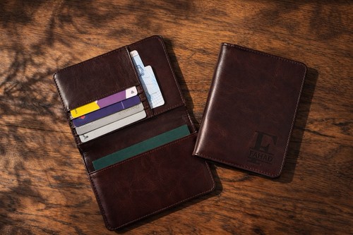 Engraved double leather - double,