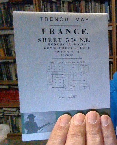 Trench map france - map, 57d