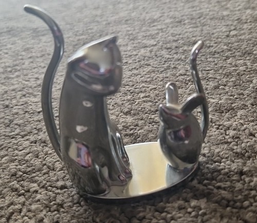 Next silver weighted cat and - silver,