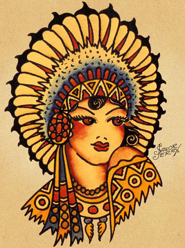 Sailor jerry tattoo art - sailor, x