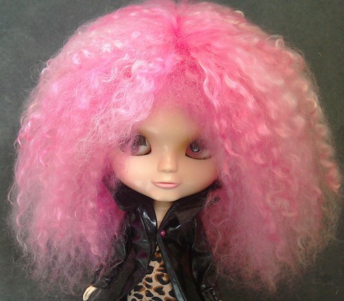 Mohair pinks doll - mohair, wig