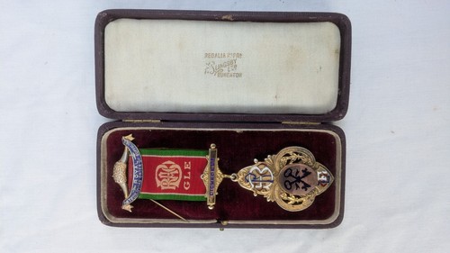 Heavy masonic silver medallion - silver,