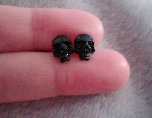 Handmade mini black skull - handmade,