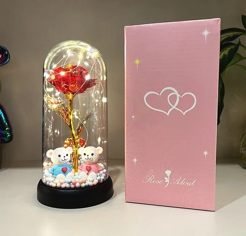 Led light rose clear - led, in