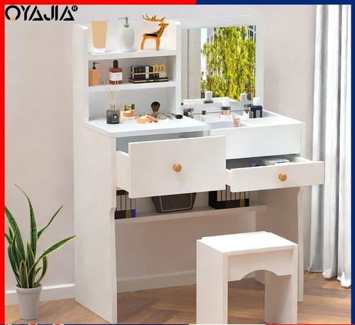 White dressing table makeup - dressing,