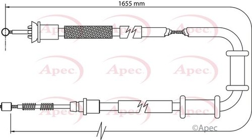 Parking brake cable pull rear - parking,