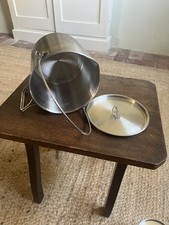 Pathfinder XL Bush Pot Stainless Steel 1.75L Bushcraft Camping Used VGC 