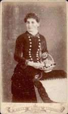 Woman Flower Basket Auty