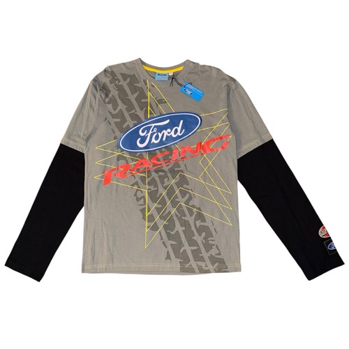 Ford racing shirt mens grey - shirt,