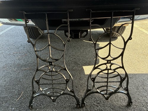 Antique cast iron treadle - iron,