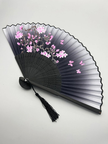 Bamboo folding hand fan with - folding,