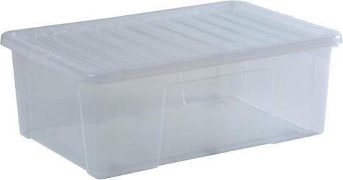 Plastic storage box with lids - with,