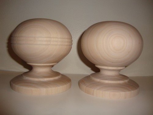 Wood finial unfinished for - ,