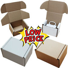 WHITE OR BROWN SHIPPING CARDBOARD BOXES POSTAL MAILING GIFT PACKET SMALL PARCEL