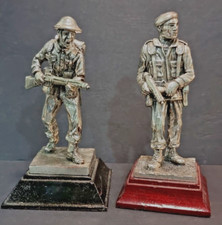 silver soldiers metal  figures