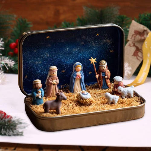 Christmas nativity scene - christmas,