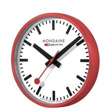 Mondaine Wall Clock with White