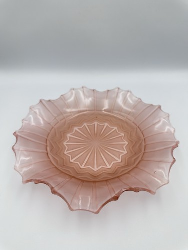 Vintage art deco pink frosted - vintage,