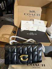 Coach Women’s Tabby 26 Black Quilted Leather Bag