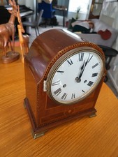 Antique mahogany bracket - , clock
