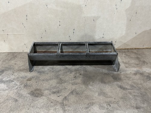 Vintage galvanised feed trough - galvanised,