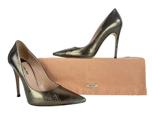 Miu snakeskin embossed - miu,