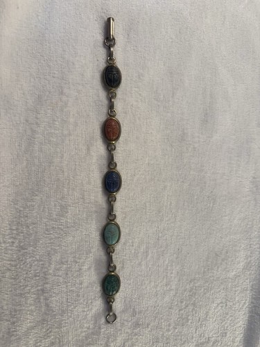 Vintage scarab bracelet - vintage,
