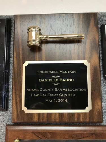 Gavel award plaque - gavel,