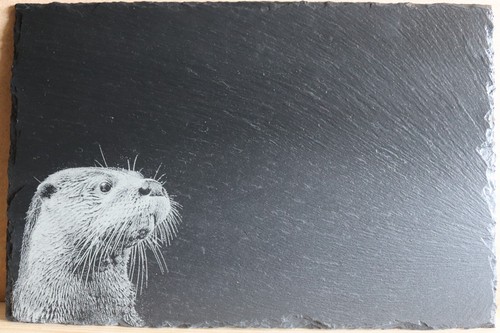 Engraved slate table place mat - place,